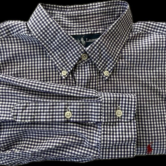 Polo Ralph Lauren Other - POLO Ralph Lauren Men's Purple Gingham Checked Blake Fit Oxford Shirt: XL